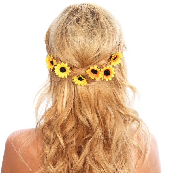 Sunflower Hair Grips - Kristin Perry Accessories