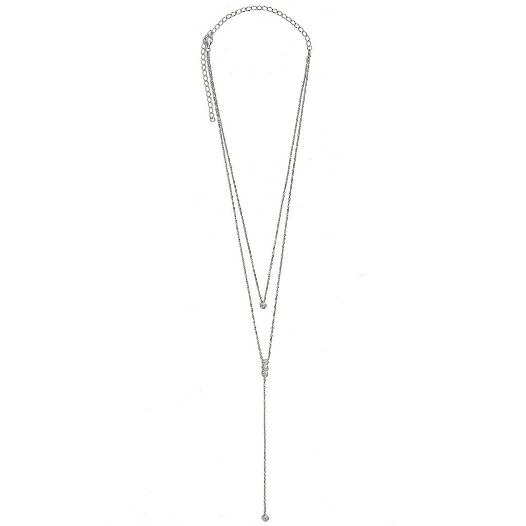 CZ Drop Choker Necklace - Kristin Perry Accessories